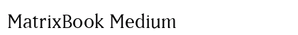 MatrixBook Medium Preview