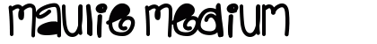 Maulie Medium font free download