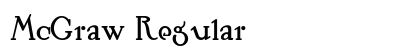 McGraw Regular font free download