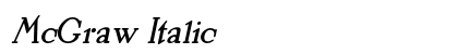 McGraw Italic Preview
