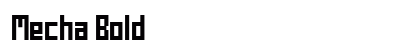 Mecha Bold Font Preview