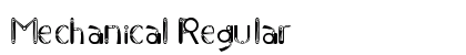 Mechanical Regular Font Preview