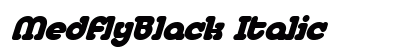 MedflyBlack Italic Preview
