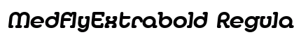 MedflyExtrabold Regular Preview