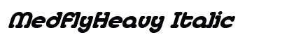 MedflyHeavy Italic font free download