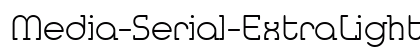 Media-Serial-ExtraLight Regular font free download