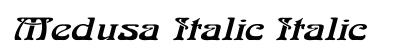 Medusa Italic Italic font free download