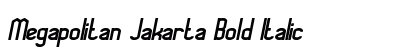 Megapolitan Jakarta Bold Italic font free download
