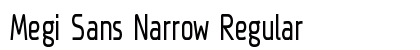 Megi Sans Narrow Regular Font Megi Sans Narrow Regular Font Preview