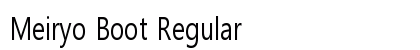Meiryo Boot Regular Font Preview