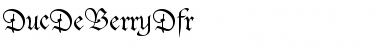 DucDeBerryDfr Roman Font
