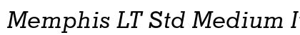 Memphis LT Std Medium Italic font free download