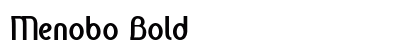Menobo Bold font free download