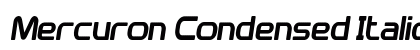 Mercuron Condensed Italic preview