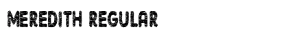 Meredith Regular Font Preview