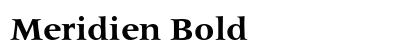Meridien Bold font free download