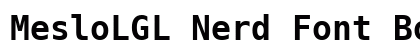 MesloLGL Nerd Font Bold Preview