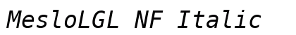 MesloLGL NF Italic font free download