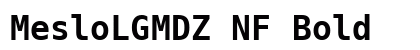 MesloLGMDZ NF Bold Preview