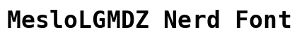 MesloLGMDZ Nerd Font Bold Preview