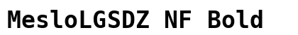 MesloLGSDZ NF Bold Preview