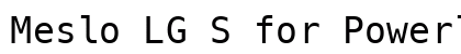 Meslo LG S for Powerline Regular font free download
