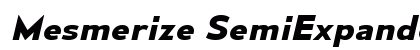 Mesmerize SemiExpanded Bold Italic Preview