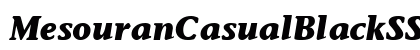 MesouranCasualBlackSSK Italic font free download