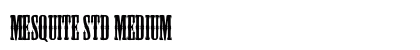 Mesquite Std Medium Font Preview