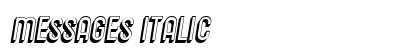 Messages Italic Font Preview