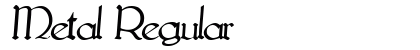 Metal Regular font free download
