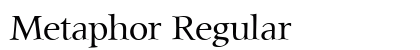Metaphor Regular font free download