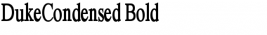 DukeCondensed Bold Font