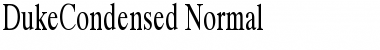 DukeCondensed Normal Font