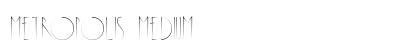 Metropolis Medium font free download