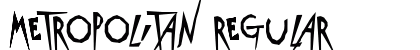 Metropolitan Regular font free download