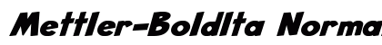 Mettler-BoldIta Normal Font Preview
