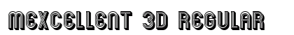 Mexcellent 3D Regular Font Preview