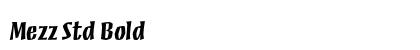Mezz Std Bold Preview