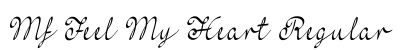 Mf Feel My Heart Regular Font Mf Feel My Heart Regular Font Preview