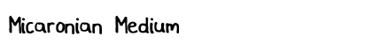 Micaronian Medium font free download