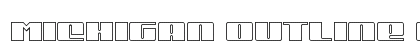 Michigan Outline Outline Font Preview