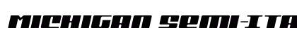 Michigan Semi-Italic Semi-Italic preview