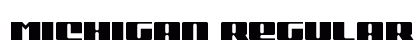 Michigan Regular Font Preview