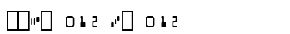 MICR 012 BT 012 font free download