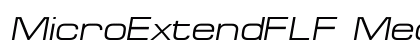 MicroExtendFLF Medium Italic Preview