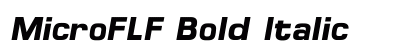 MicroFLF Bold Italic Preview
