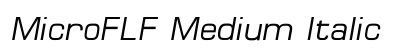 MicroFLF Medium Italic preview MicroFLF Medium Italic preview
