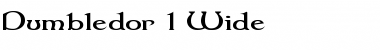 Dumbledor 1 Wide Regular Font