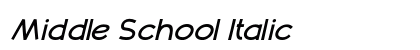 Middle School Italic Preview